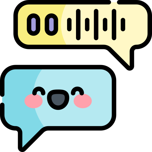 Chat Kawaii Lineal color icon