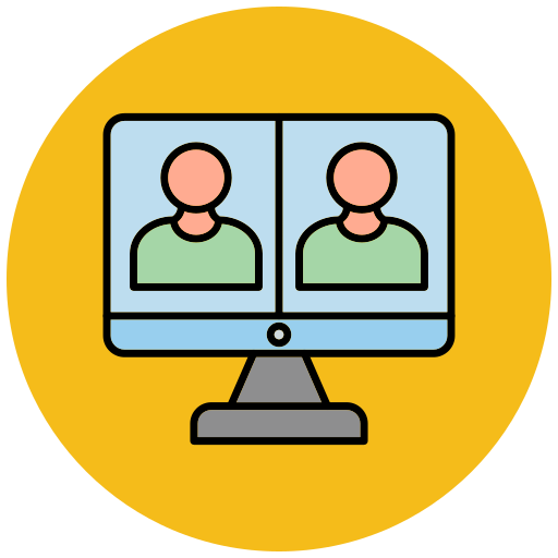 Online meeting Generic color lineal-color icon