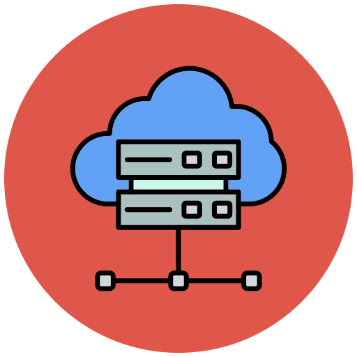 Cloud server Generic color lineal-color icon