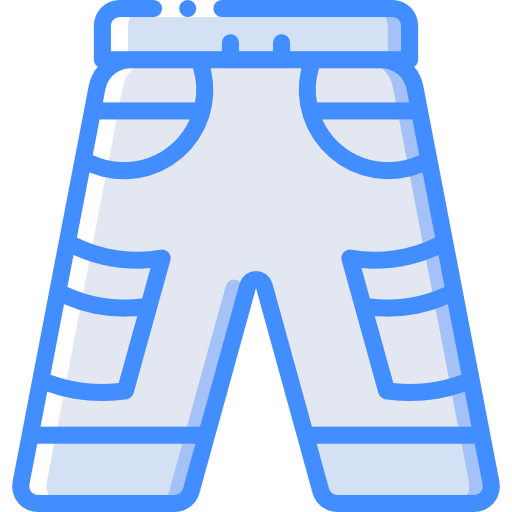 Shorts Basic Miscellany Blue Icon