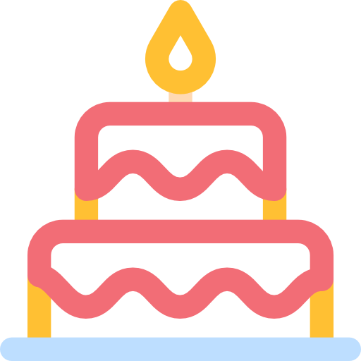 pastel de cumpleaños icono gratis