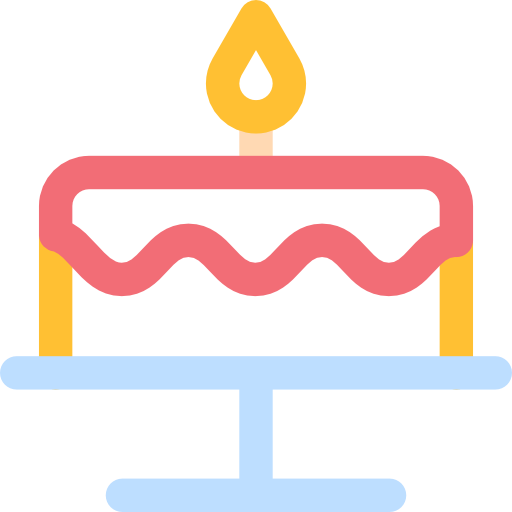 pastel de cumpleaños icono gratis