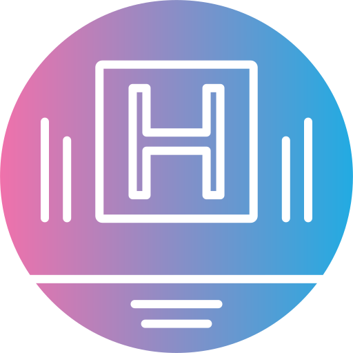 Hospital sign Generic gradient fill icon