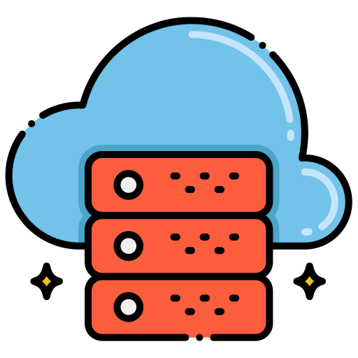 Data Cloud Generic Color Lineal Color Icon