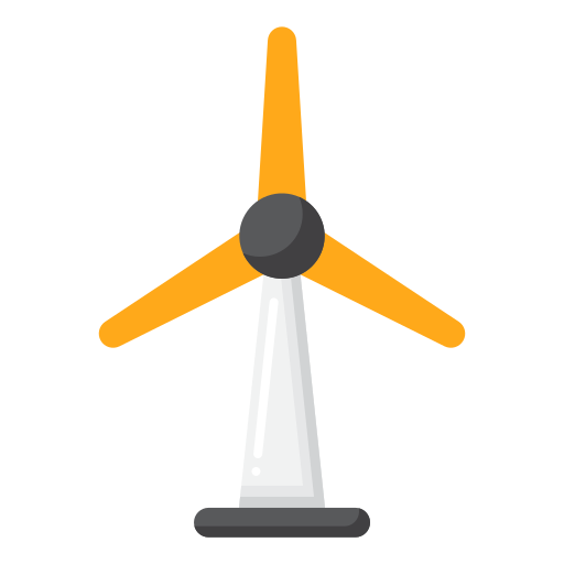 Wind turbine Generic color fill icon