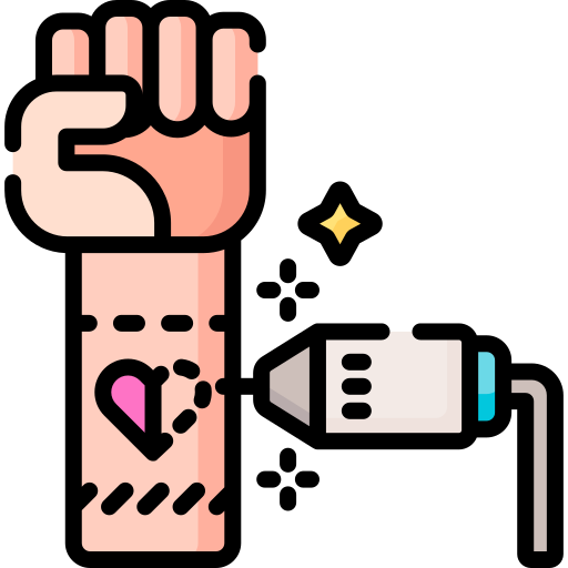 eliminación de tatuajes icono gratis