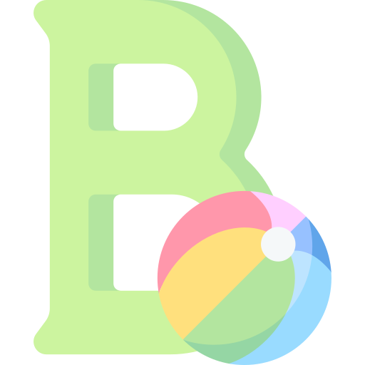 Letter B Special Flat Icon