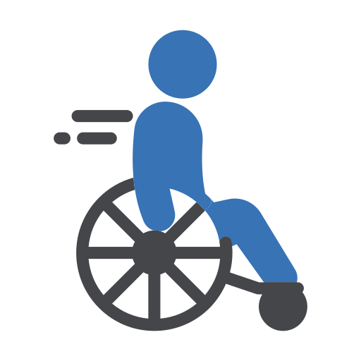 Wheelchair racer - Free sports and competition icons