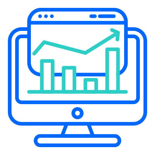 Statistic Generic color lineal-color icon