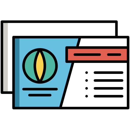 tarjeta de visita icono gratis