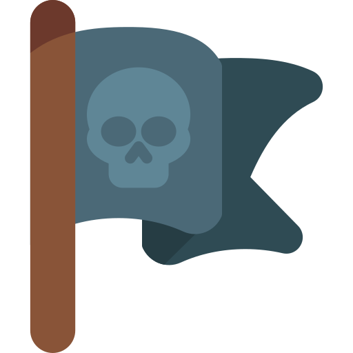 bandera pirata icono gratis