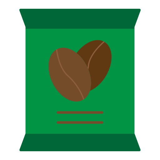 paquete de café icono gratis