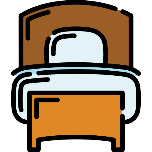 cama individual icono gratis