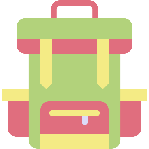 bolsa para la escuela icono gratis