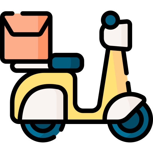 Delivery bike Special Lineal color icon