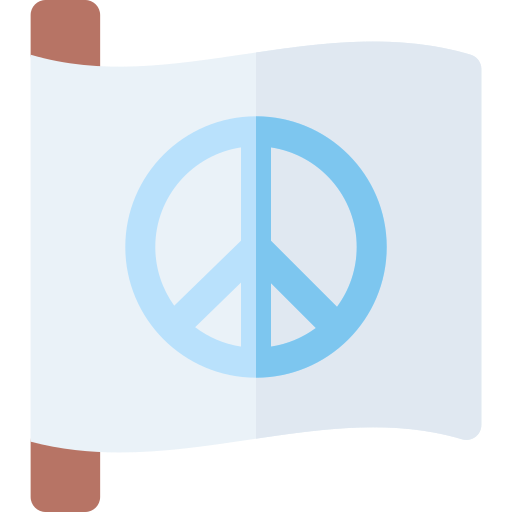 bandera de la paz icono gratis