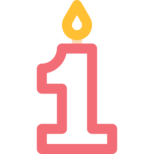 Candles Basic Rounded Lineal Color icon