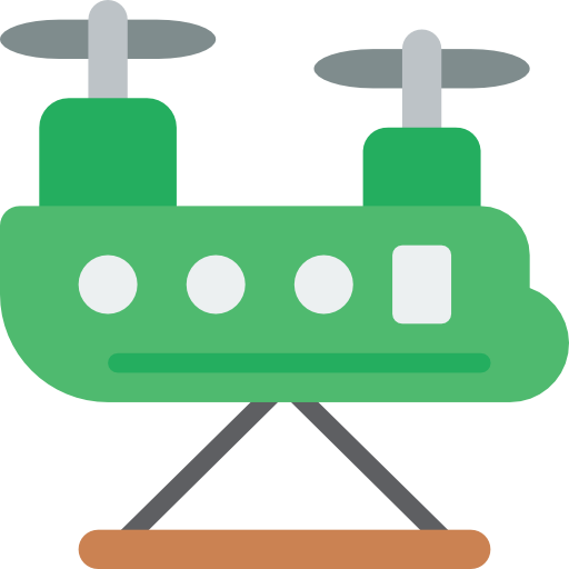 helicóptero militar icono gratis