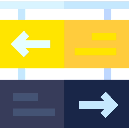 richtungszeichen kostenlos Icon richtungszeichen kostenlos Icon