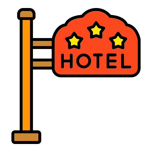 muestra del hotel icono gratis