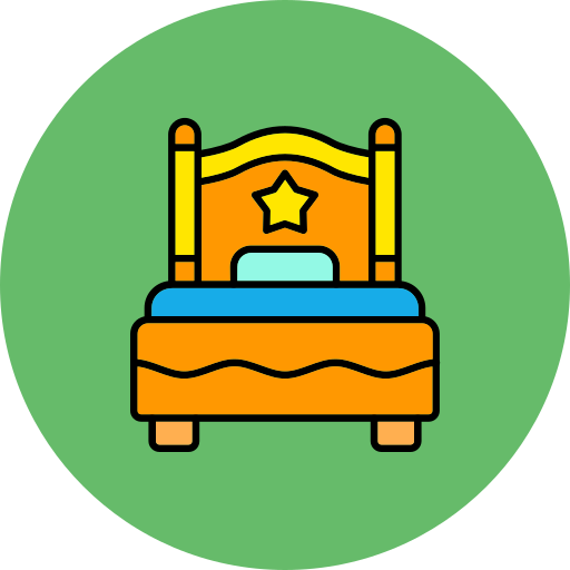 cama individual icono gratis