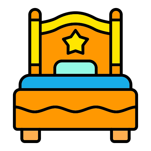 cama individual icono gratis