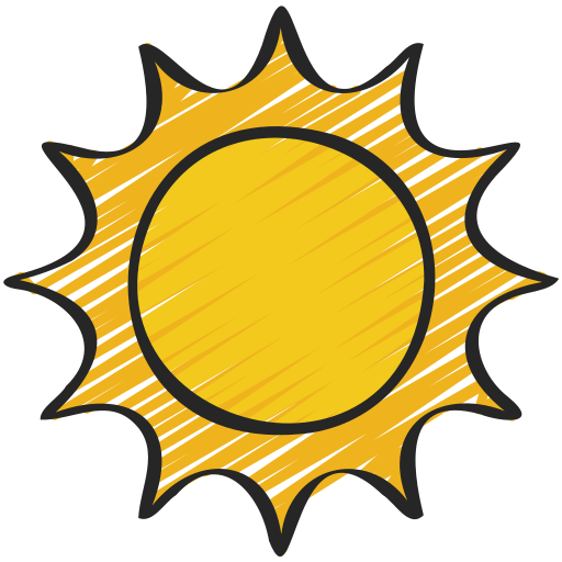 brillo solar icono gratis