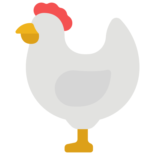 Chicken Juicy Fish Flat icon