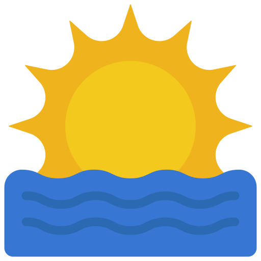 lever du soleil Icône gratuit