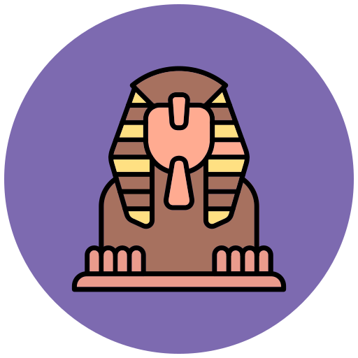 gran esfinge de giza icono gratis