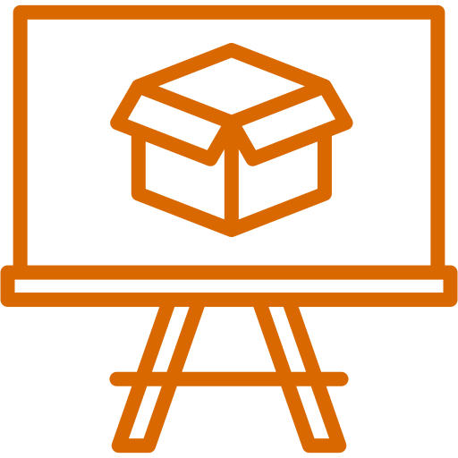 colocación de productos icono gratis