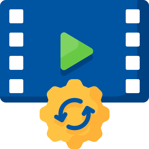 processamento de vídeo grátis ícone