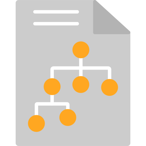 diagrama de flujo icono gratis