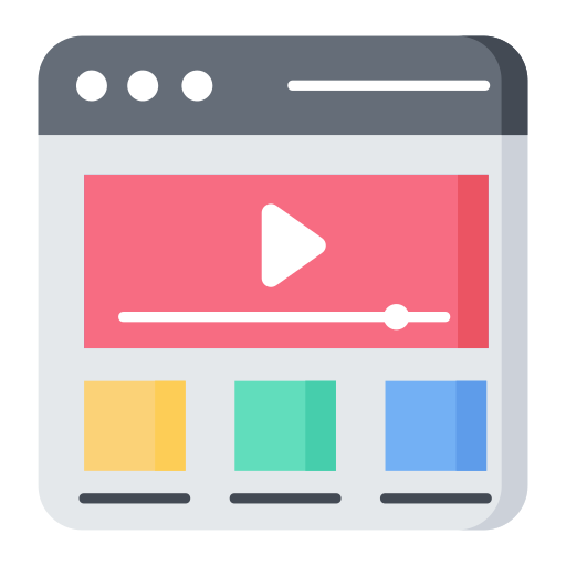 reproductor de video icono gratis