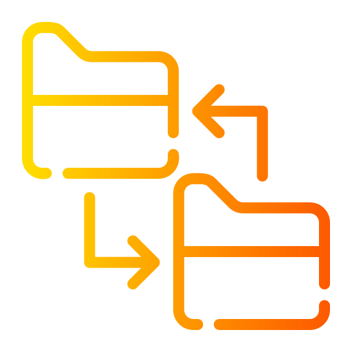 Data transfer Generic gradient outline icon