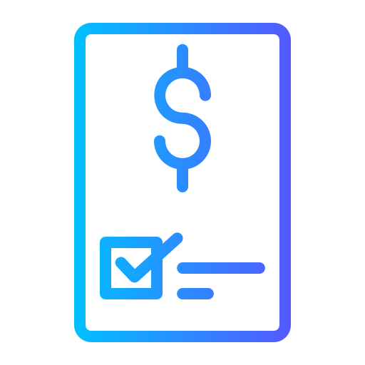 Invoice Generic gradient outline icon