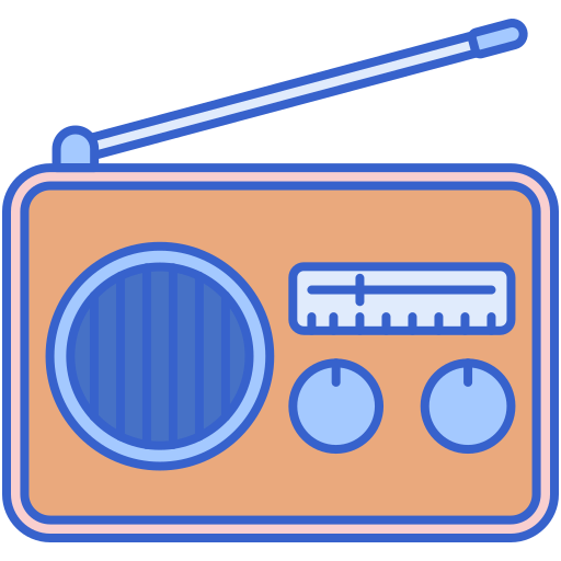 Radio Generic color lineal-color icon