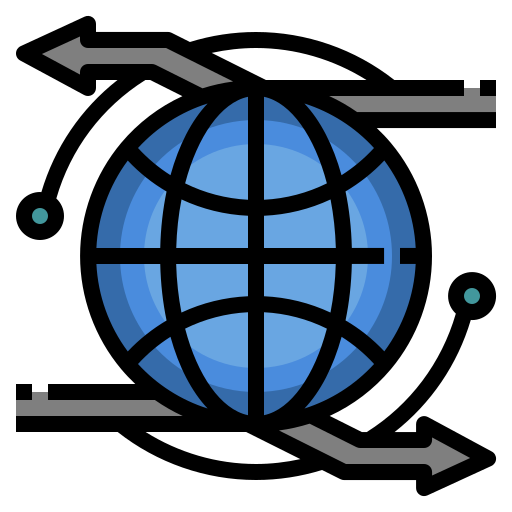 transferencia de datos icono gratis