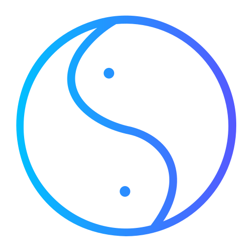 símbolo de yin yang icono gratis