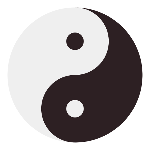 yin yang icono gratis