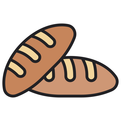 Bread Generic color lineal-color icon