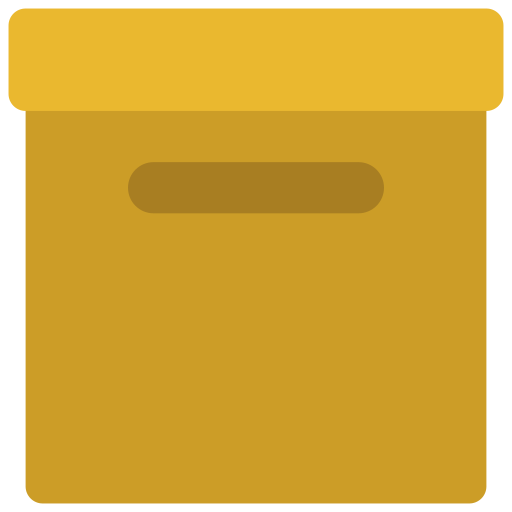 caja de almacenaje icono gratis