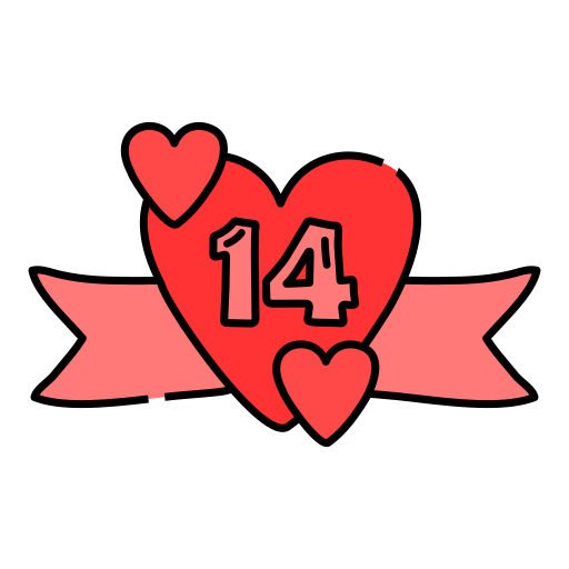14 de febrero icono gratis