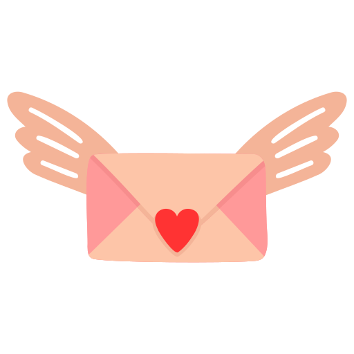 carta de amor icono gratis