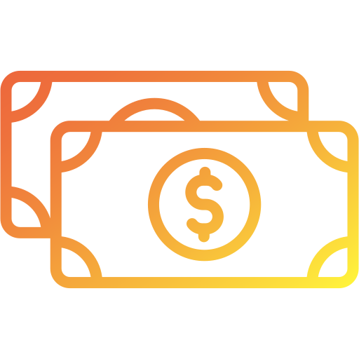 Cash Generic gradient outline icon