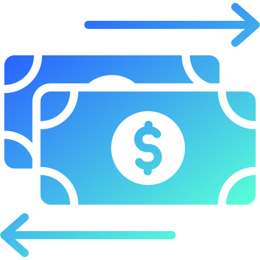 Money flow - free icon