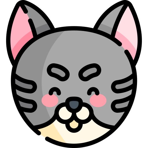 European shorthair Kawaii Lineal color icon