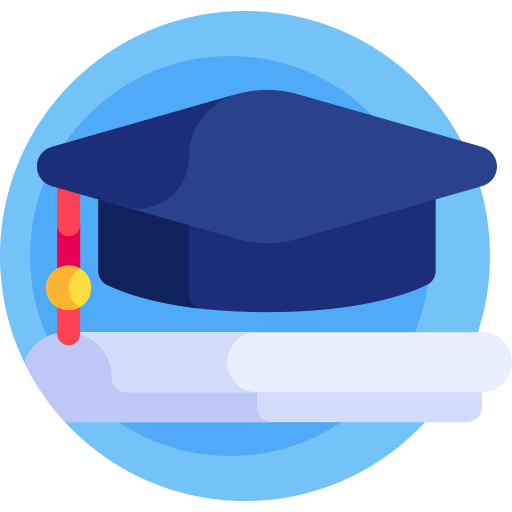 Diploma Detailed Flat Circular Flat icon