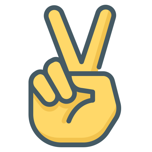 Two Fingers Generic color lineal-color icon