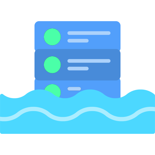 lago de datos icono gratis